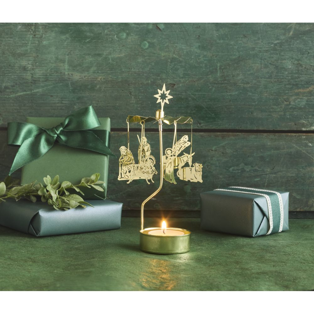 Holy Family Swedish Anglaspel Metal Nativity, , large image number 2