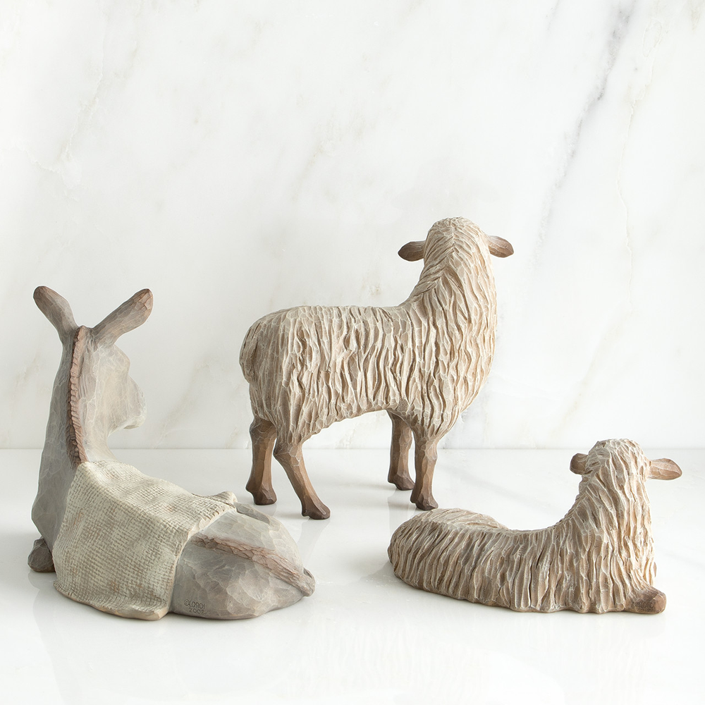 Willow Tree Gentle Animals Resin Nativity Figurines, , large image number 2