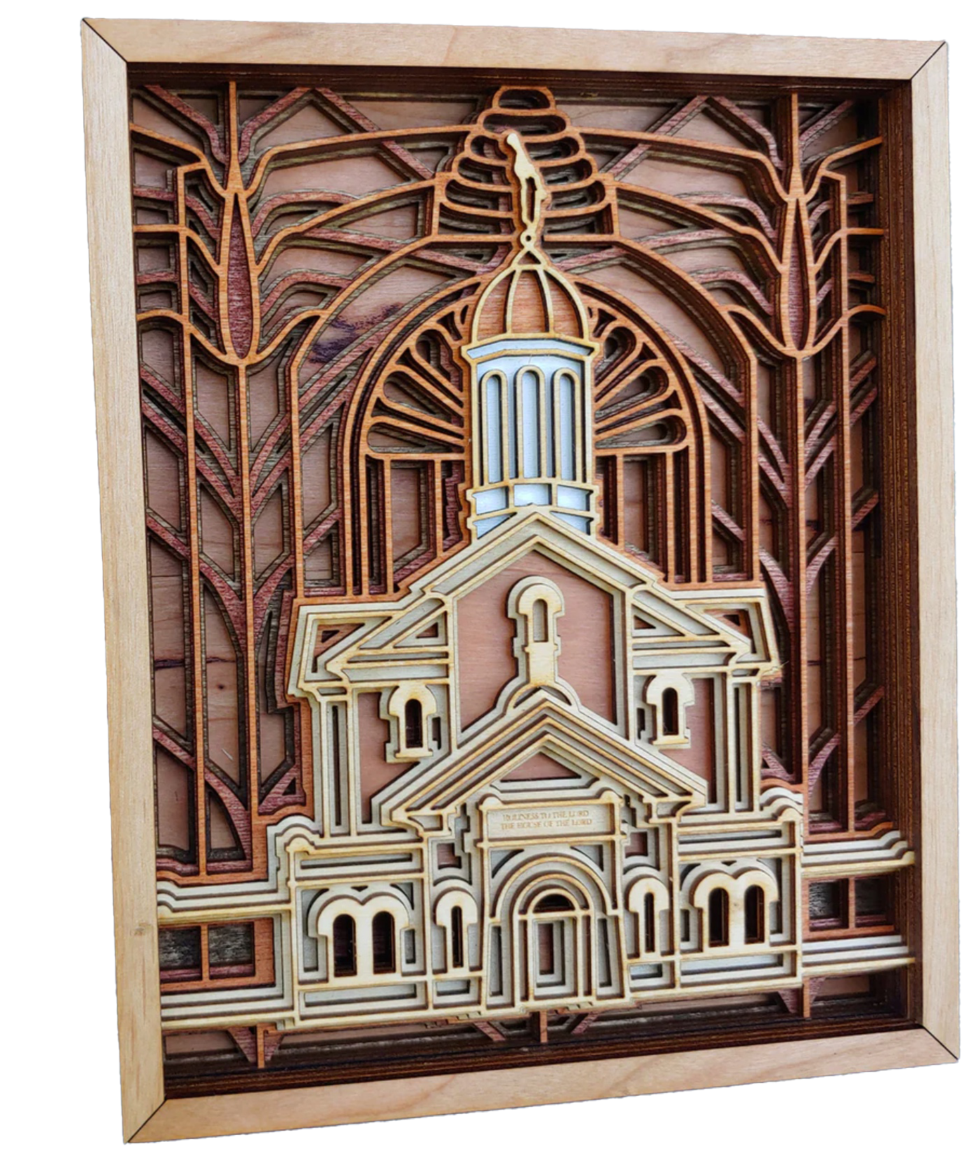 Vernal Utah Temple Layered Wood Plaque, , large image number 2