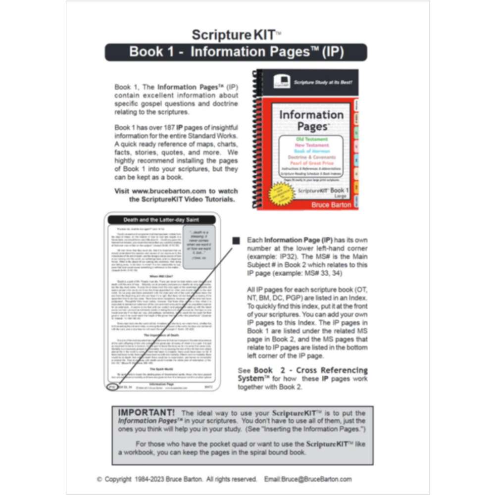 ScriptureKit, Book 1: Information Pages, , large