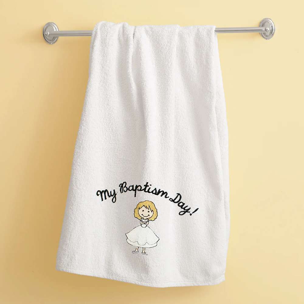 My Baptism Day Towel - Blonde Hair, , large image number 5