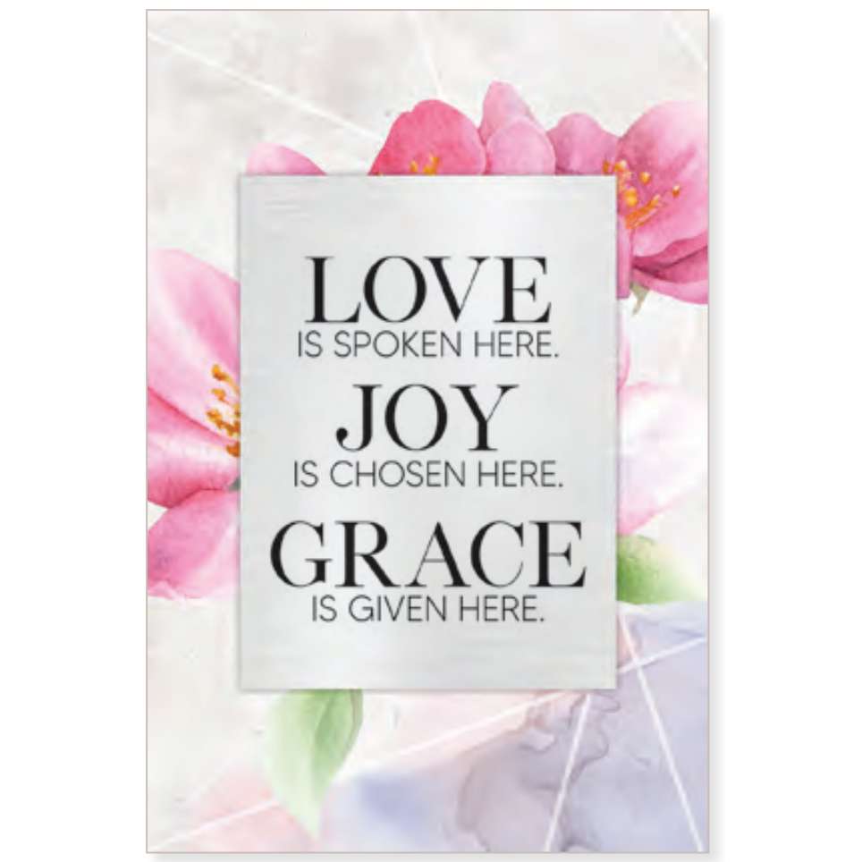 Love, Joy, Grace (6x9 Plaque)