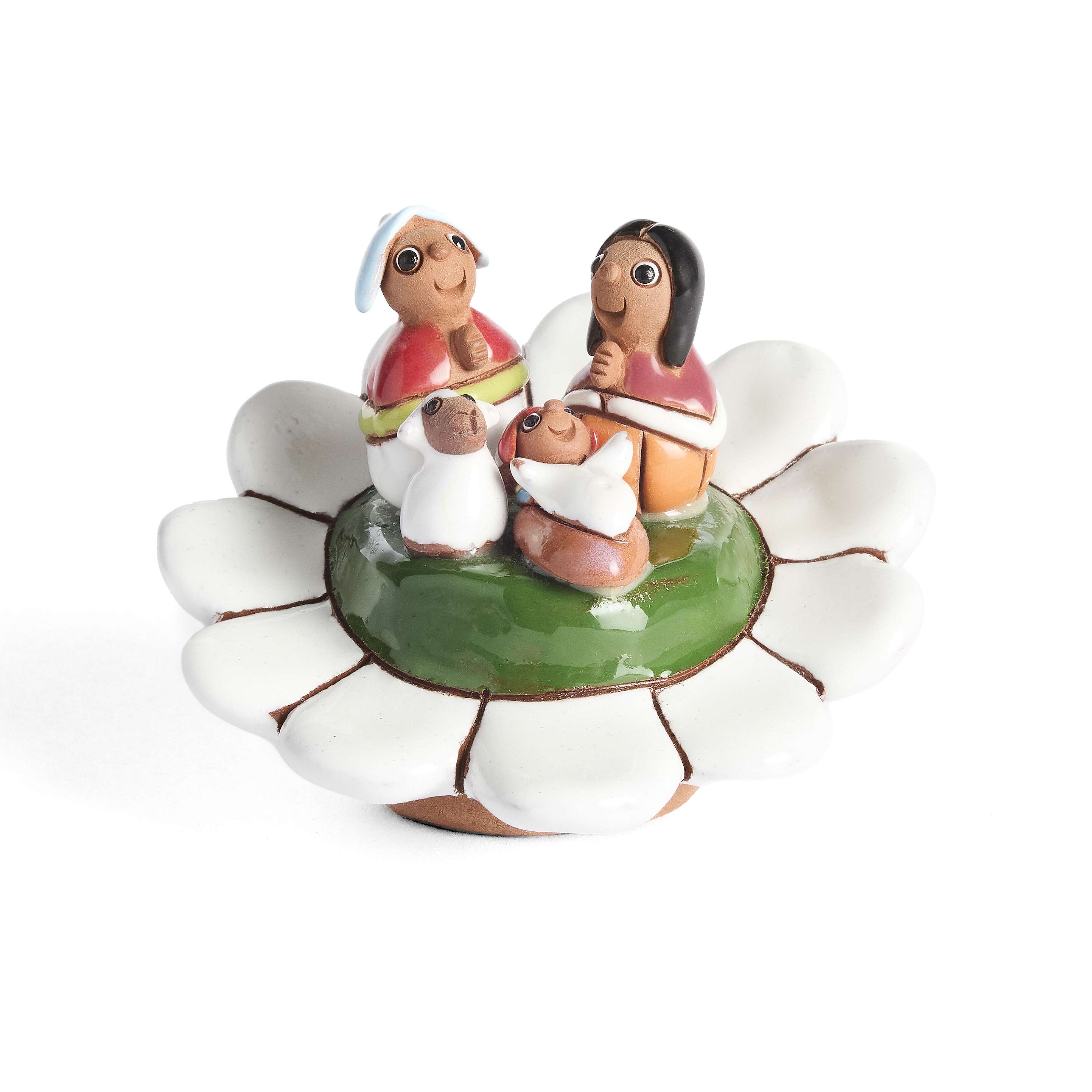 Bolivia Holy Family in Flower Nativity