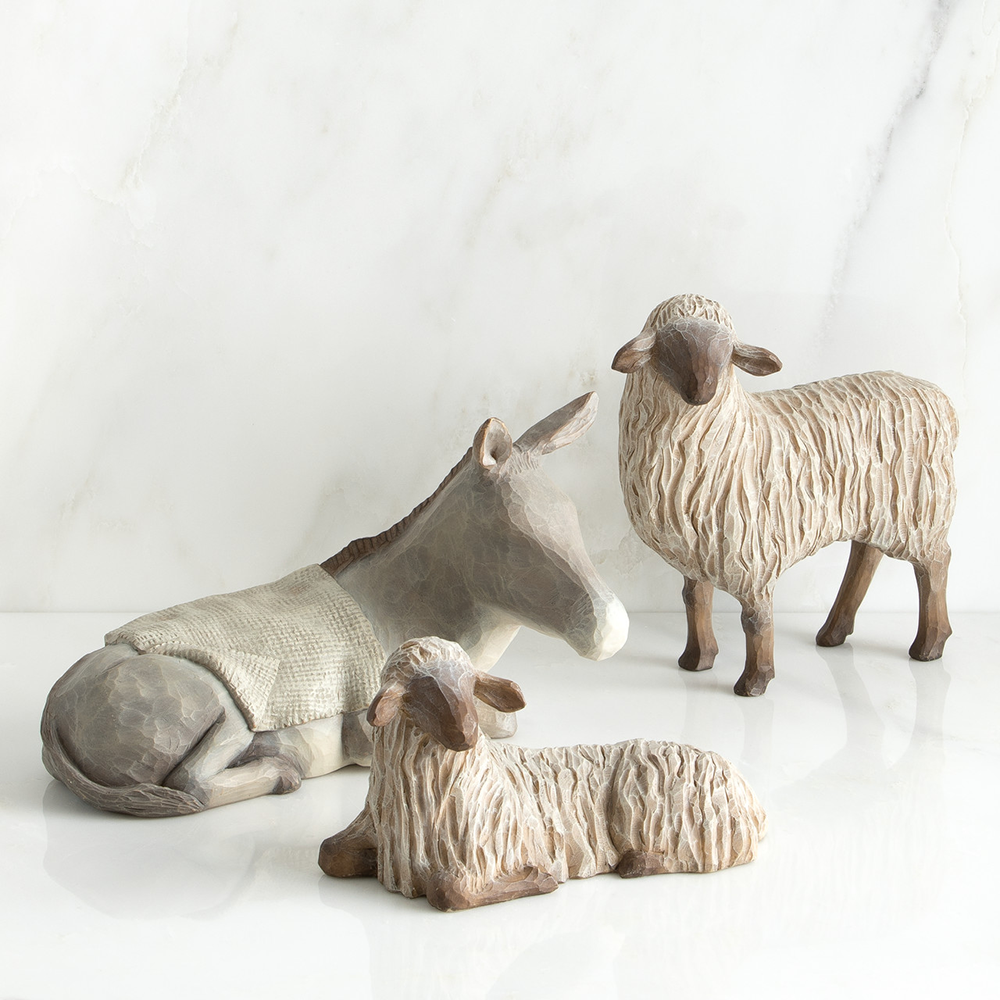 Willow Tree Gentle Animals Resin Nativity Figurines, , large image number 3
