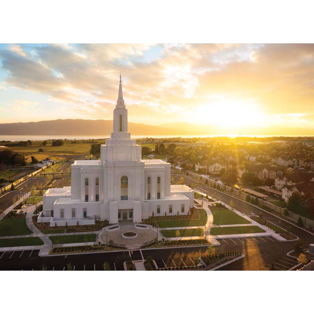 Orem Utah Temple - Golden Light Print 