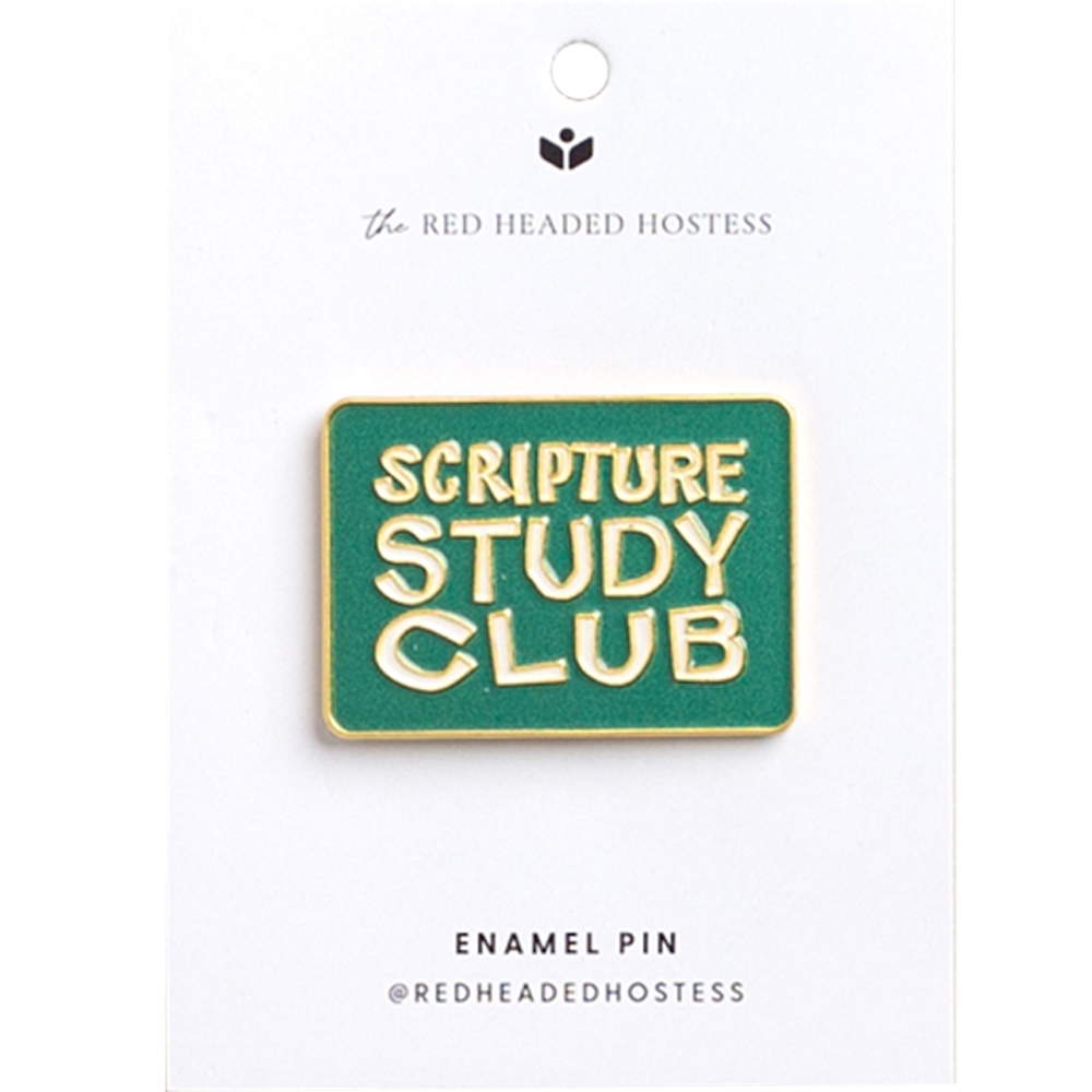Scripture Study Club Enamel Pin,  Scripture Study Club Enamel Pin
