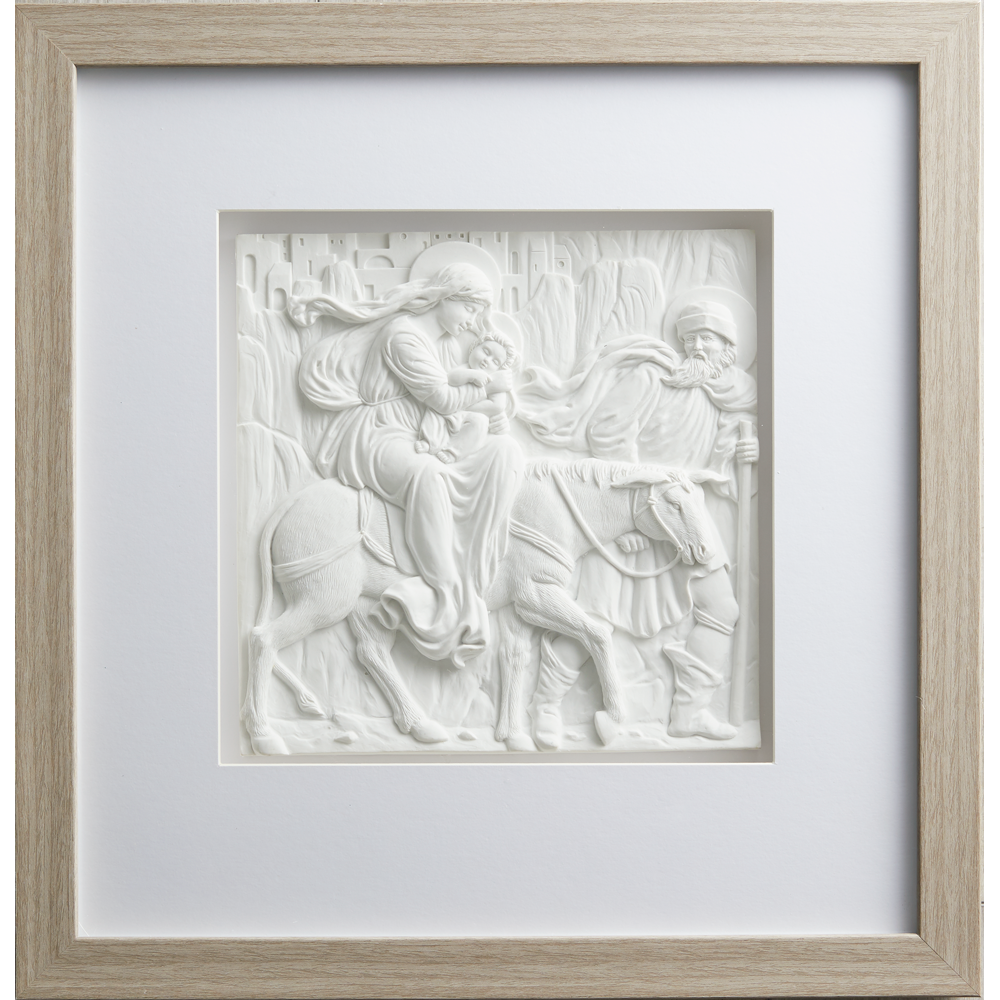 Flight into Egypt Framed Art (15x15 Marble Resin), , large image number 0