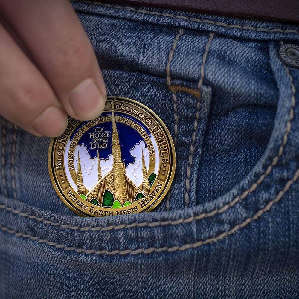 Boise Idaho Temple Temple Medallion Coin, , large image number 4