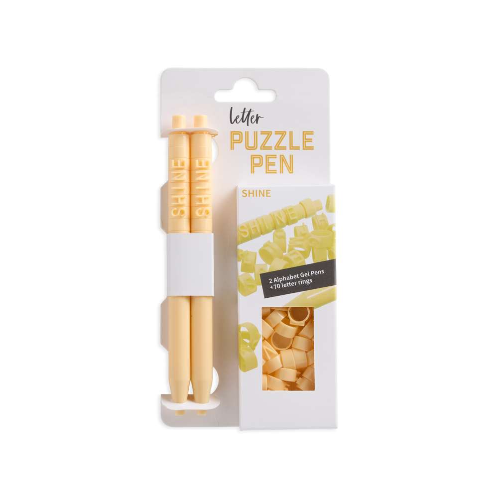 Shine Letter Puzzle Pen