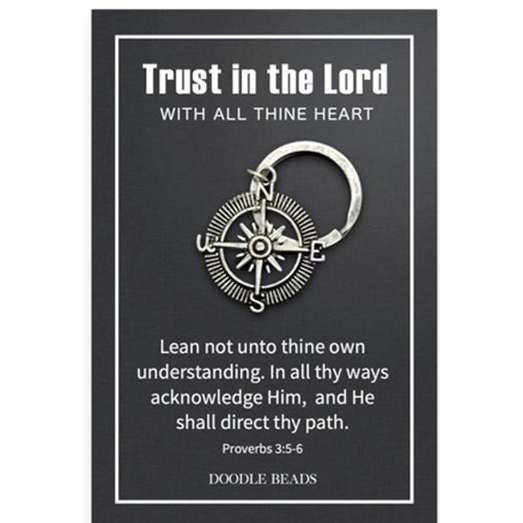 Compass Keyring, , large image number 1
