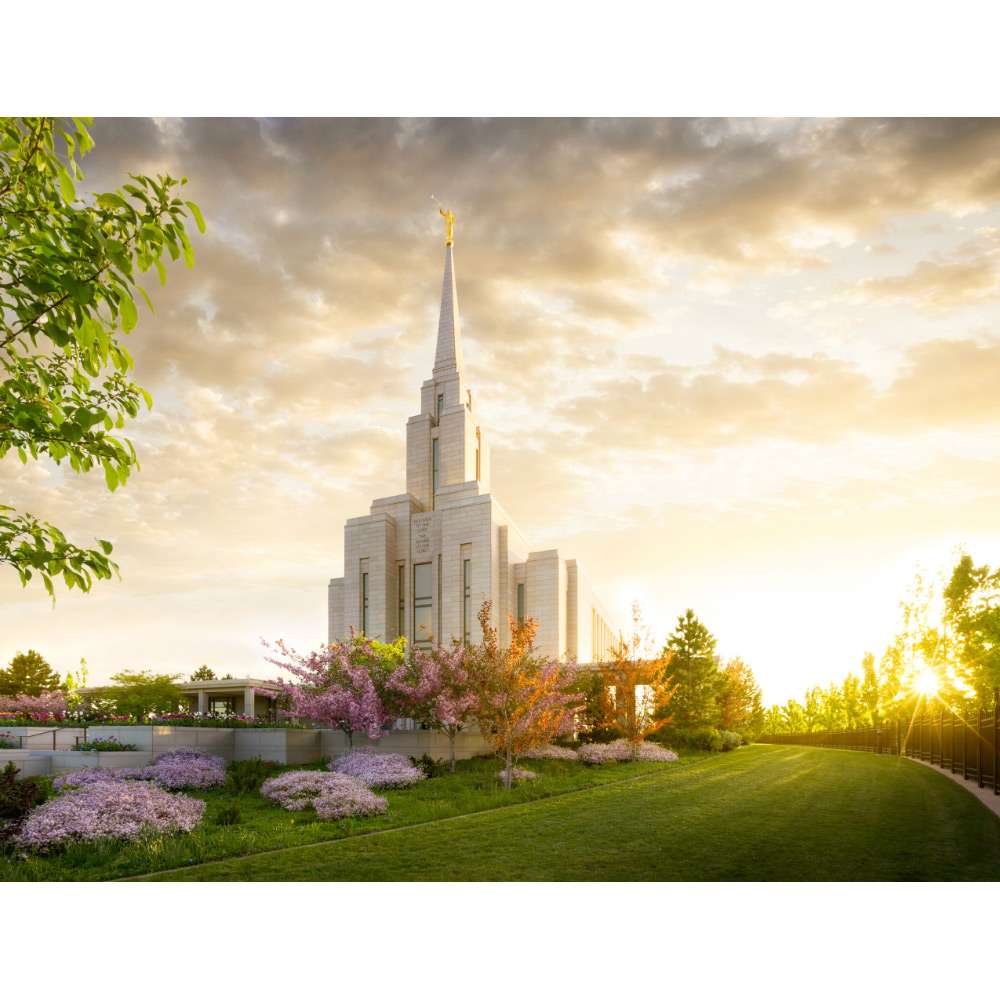 Oquirrh Mountain Utah Temple - Radiance Print