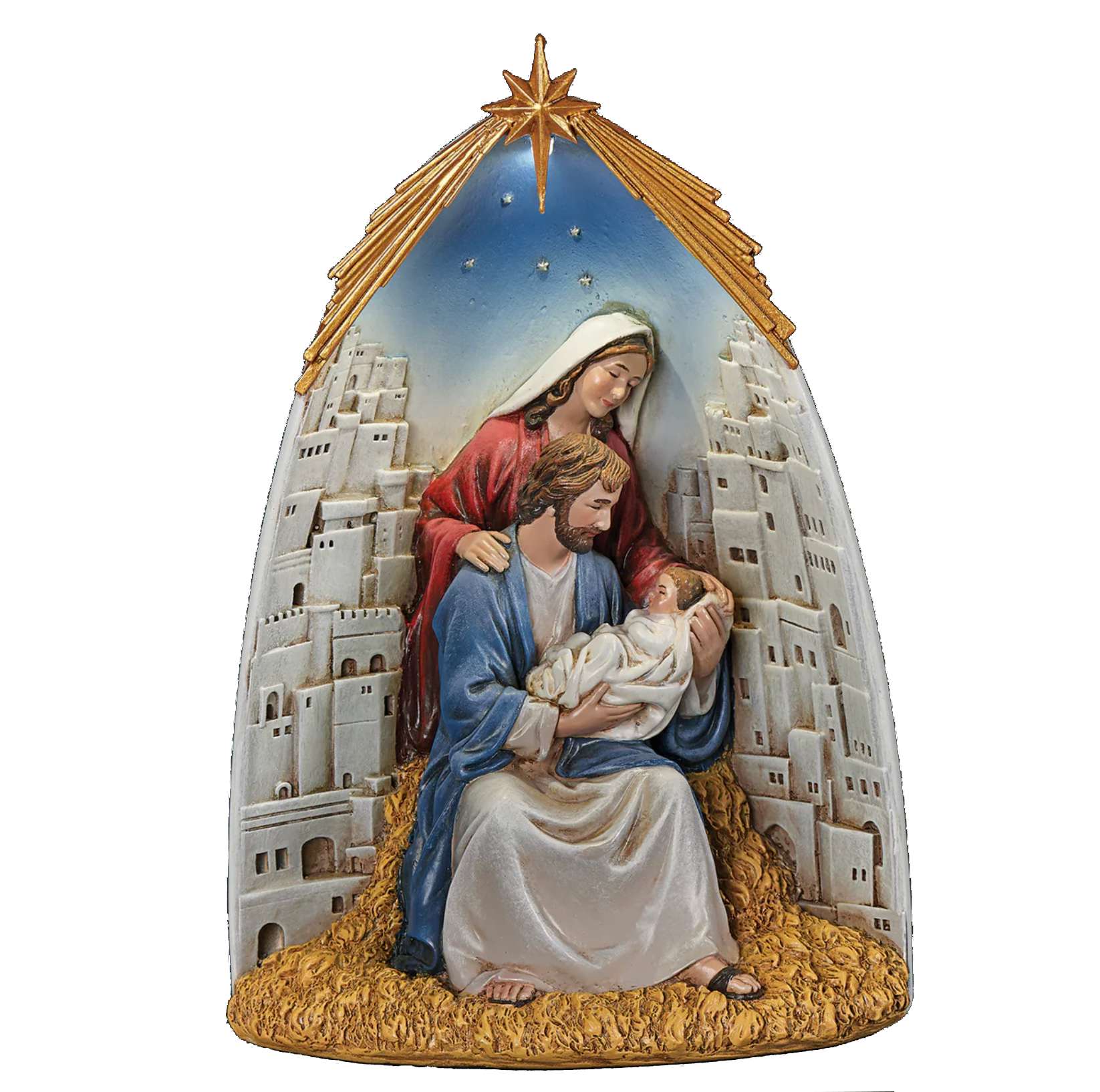 Light-up Holy Family in Bethlehem Nativity, , large image number 0