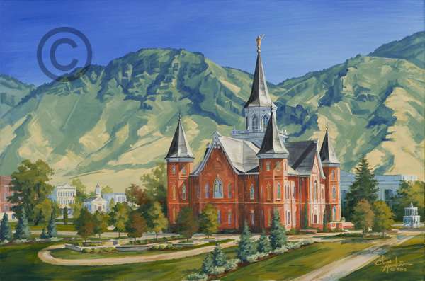 Provo City Center Temple 8x10 Matted Color Print