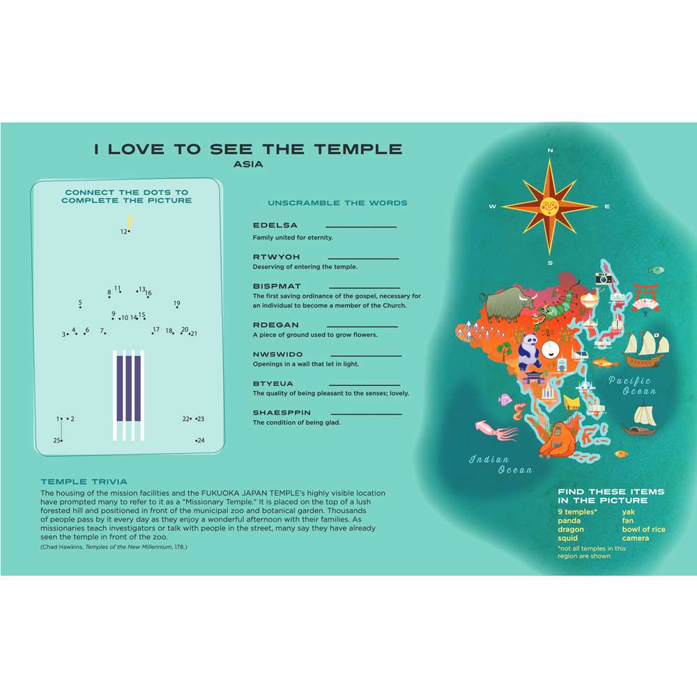 Temples of the World Placemat Pad, , large image number 2