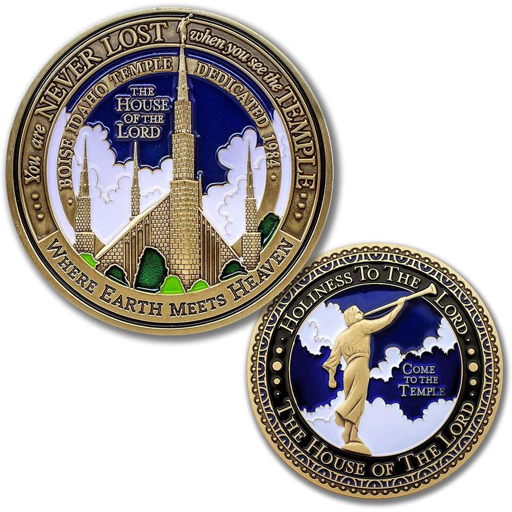 Boise Idaho Temple Temple Medallion Coin, , large image number 3