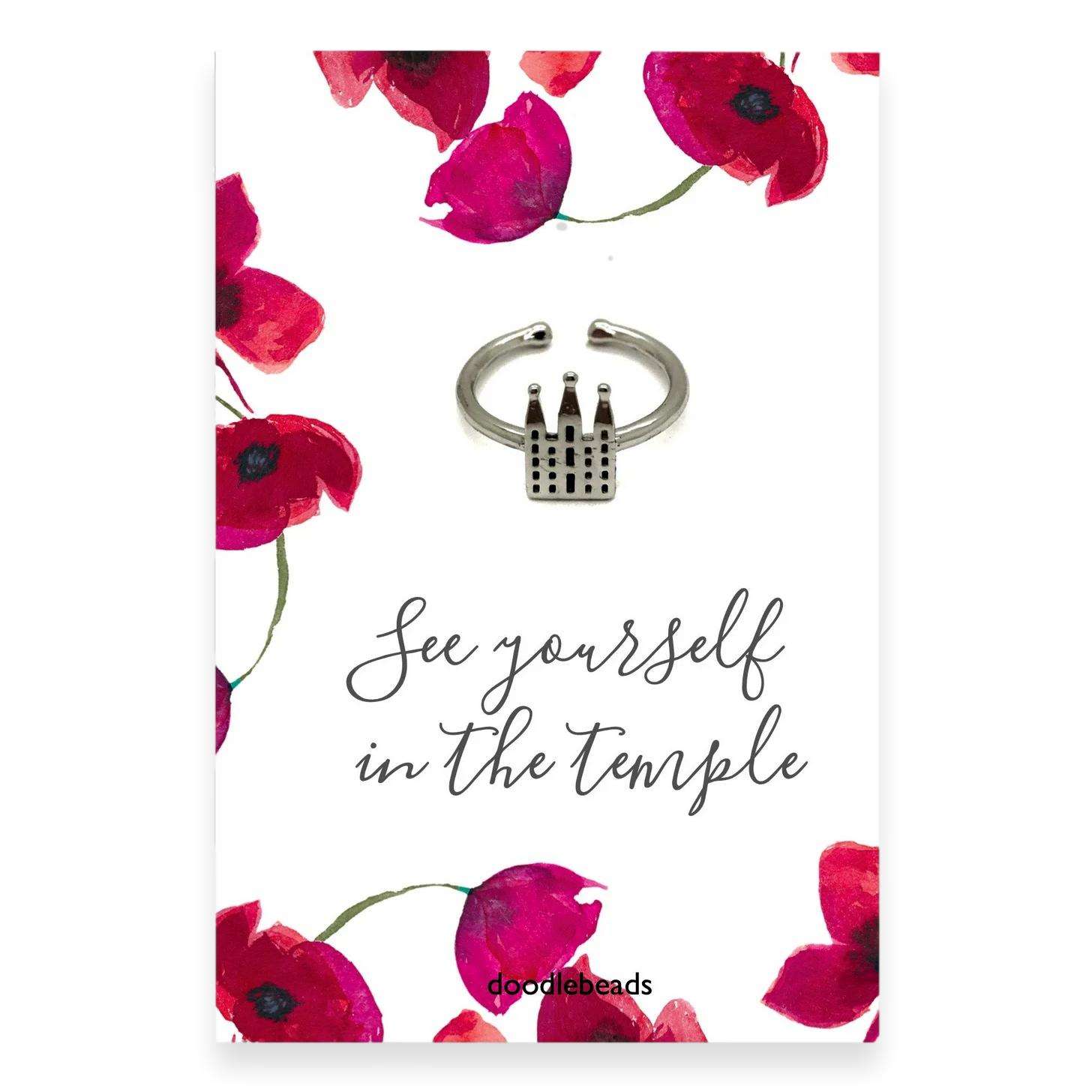 Salt Lake Temple Adjustable Ring, , large image number 3