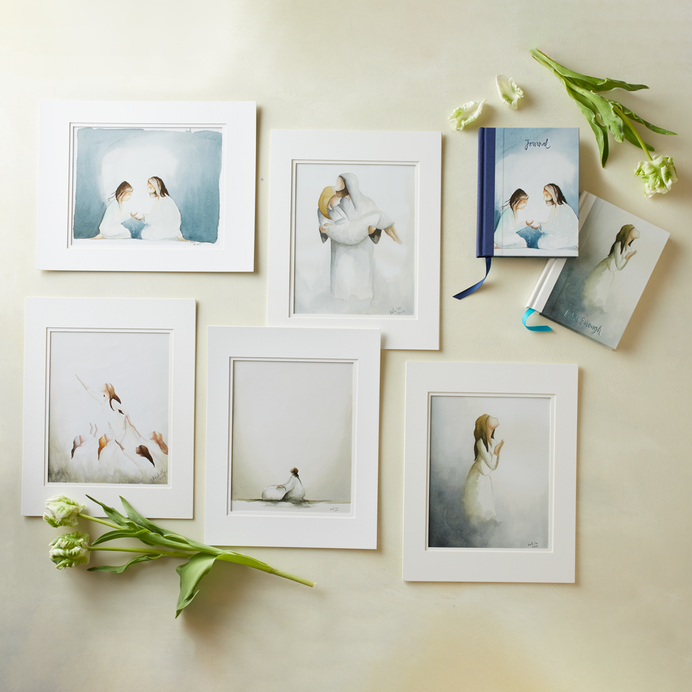 Through His Light Matted Print, , large