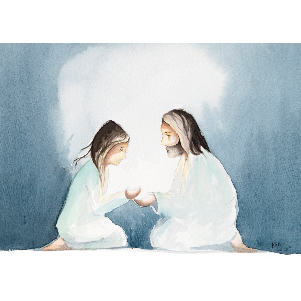 Through His Light Matted Print,  Through His Light Matted Print