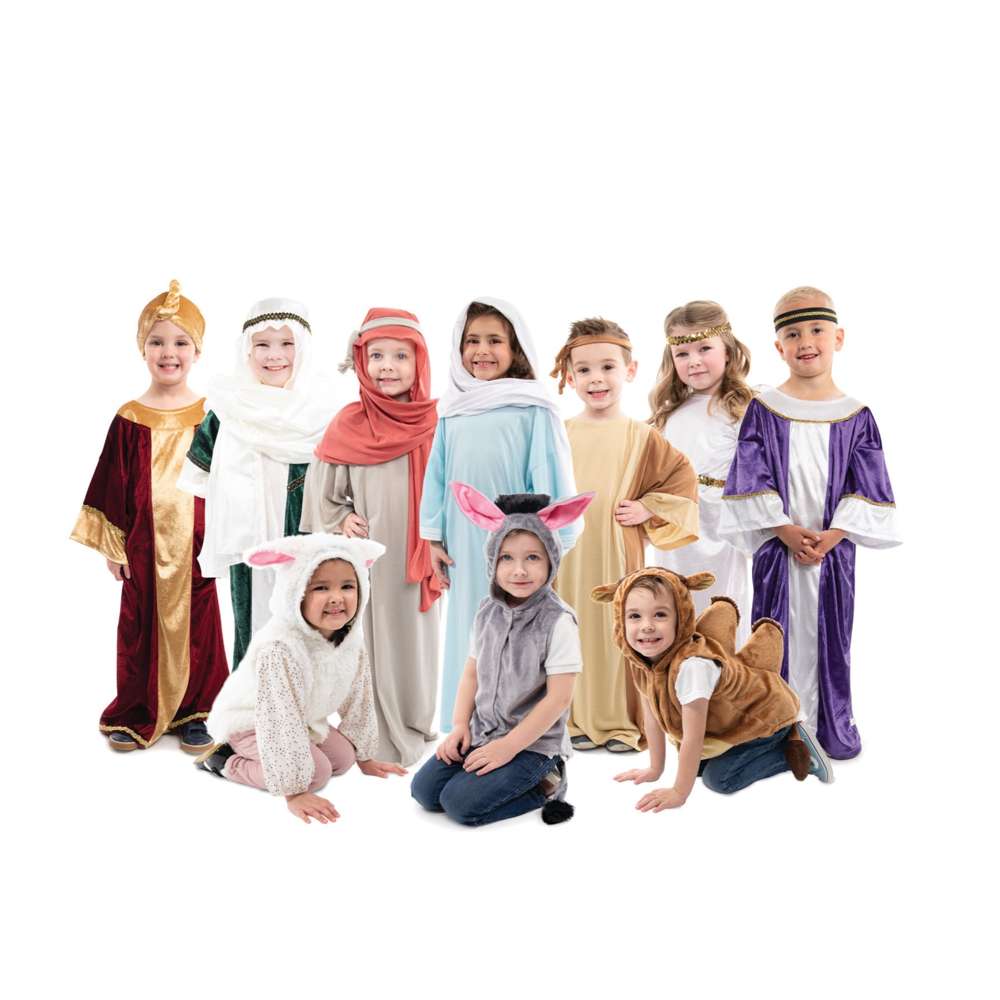 christmas nativity dress up KIDS NATIVITY COSTUMES CHRISTMAS STORY SCHOOL PLAY FANCY DRESS CHILDS BOYS GIRLS