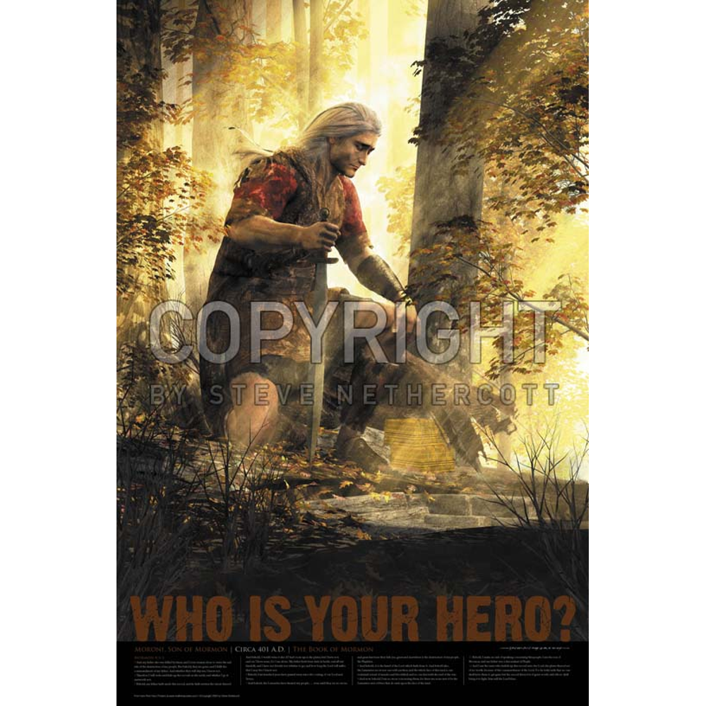 Moroni, Son of Mormon (11x17 Print),  Moroni, Son of Mormon (11x17 Print)