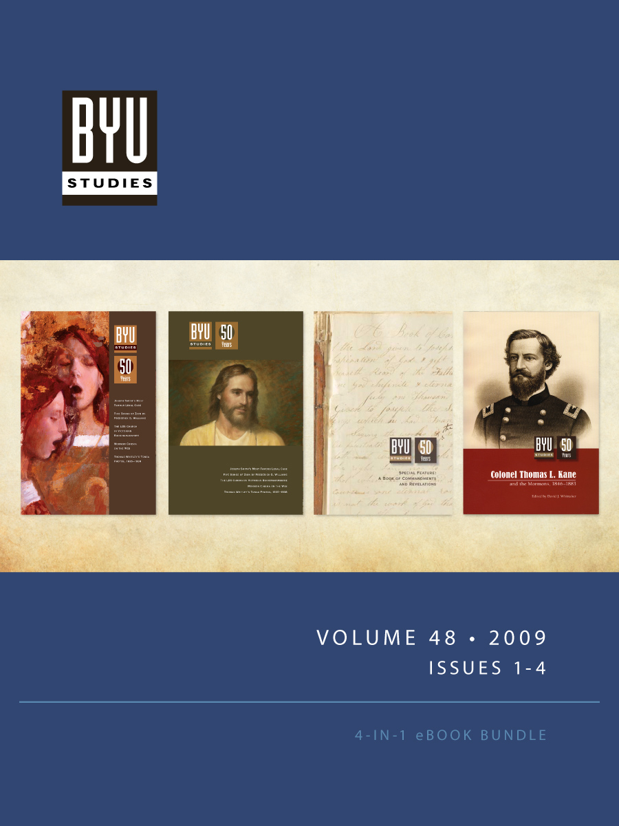 BYU Studies Vol. 48: Issues 1-4