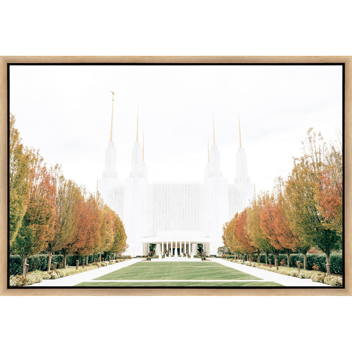 Sweet is the Work, Washington DC Temple (31.5x21.5 Framed Canvas)