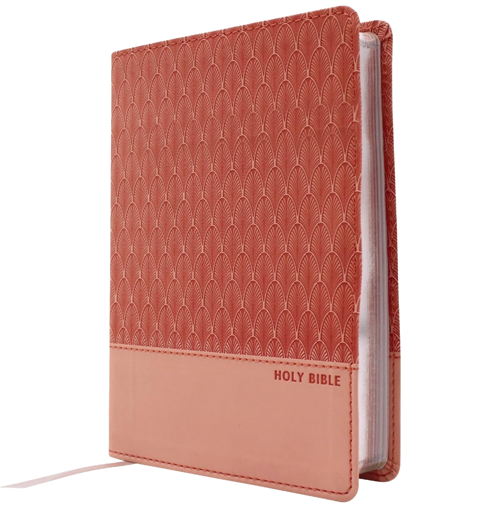 NRSVue, Holy Bible, Compact, Leathersoft, Comfort Print, Peach, , large