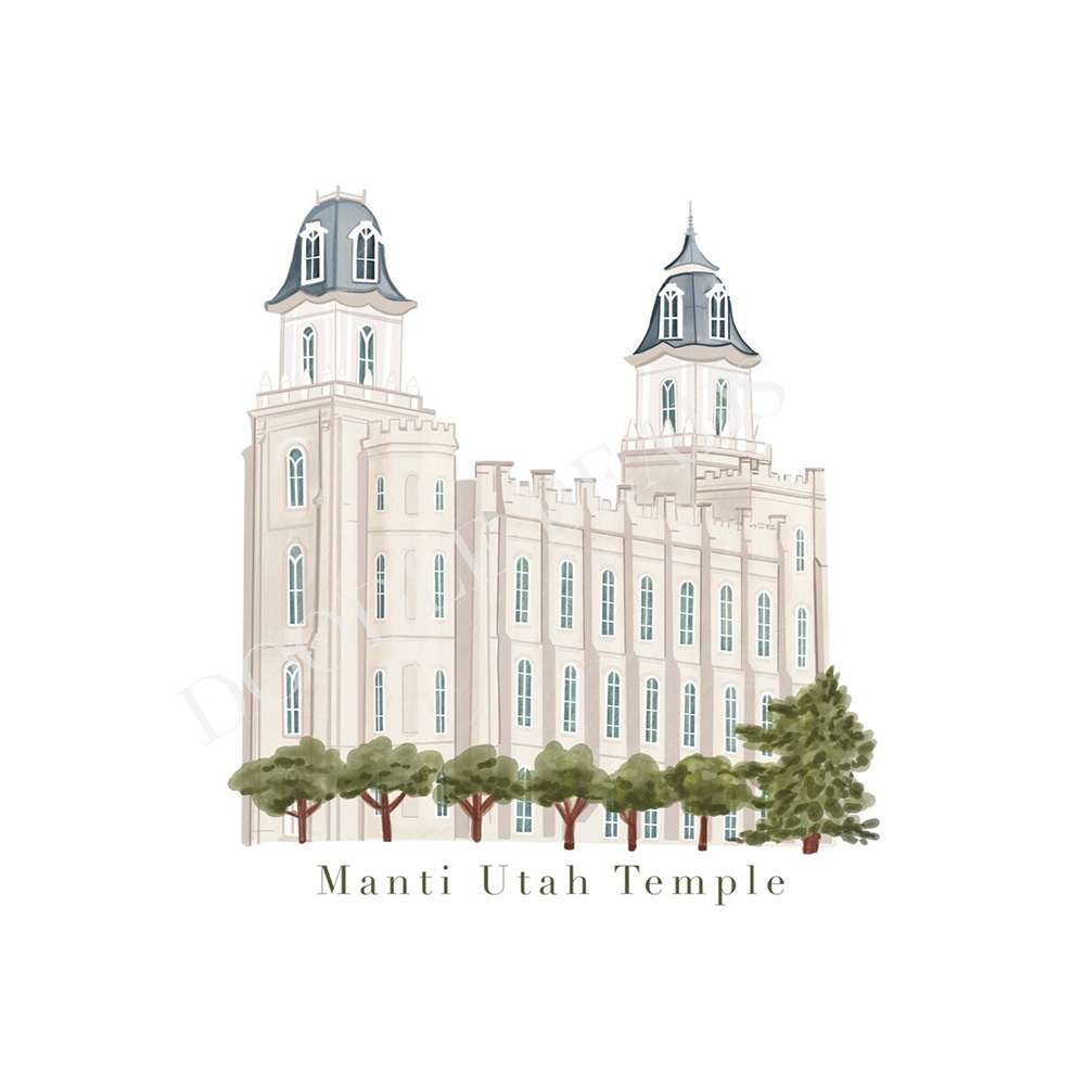 Manti Temple 8x10 Print