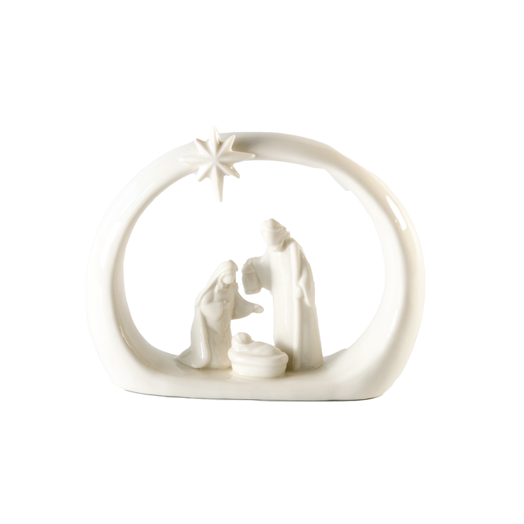 Heaven Everywhere Star Arch Porcelain Nativity