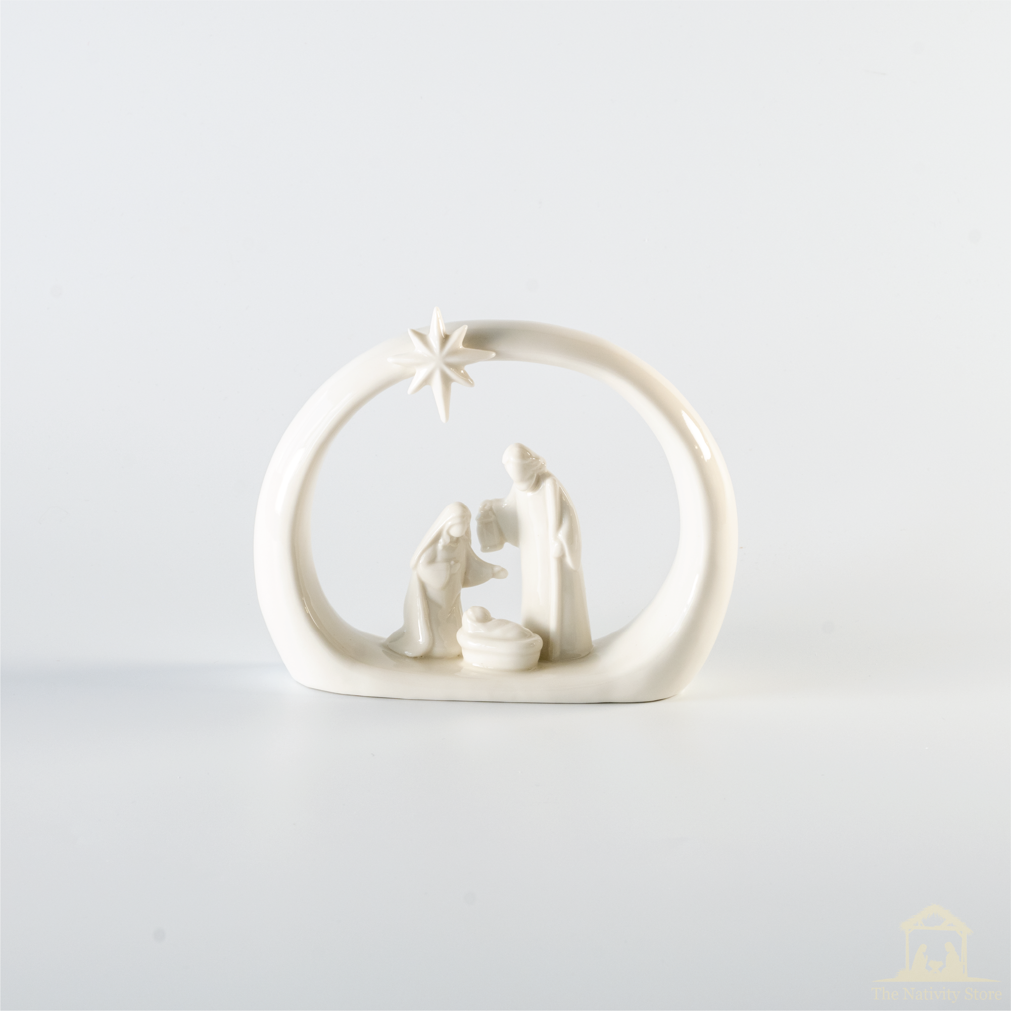 Heaven Everywhere Star Arch Porcelain Nativity, , large