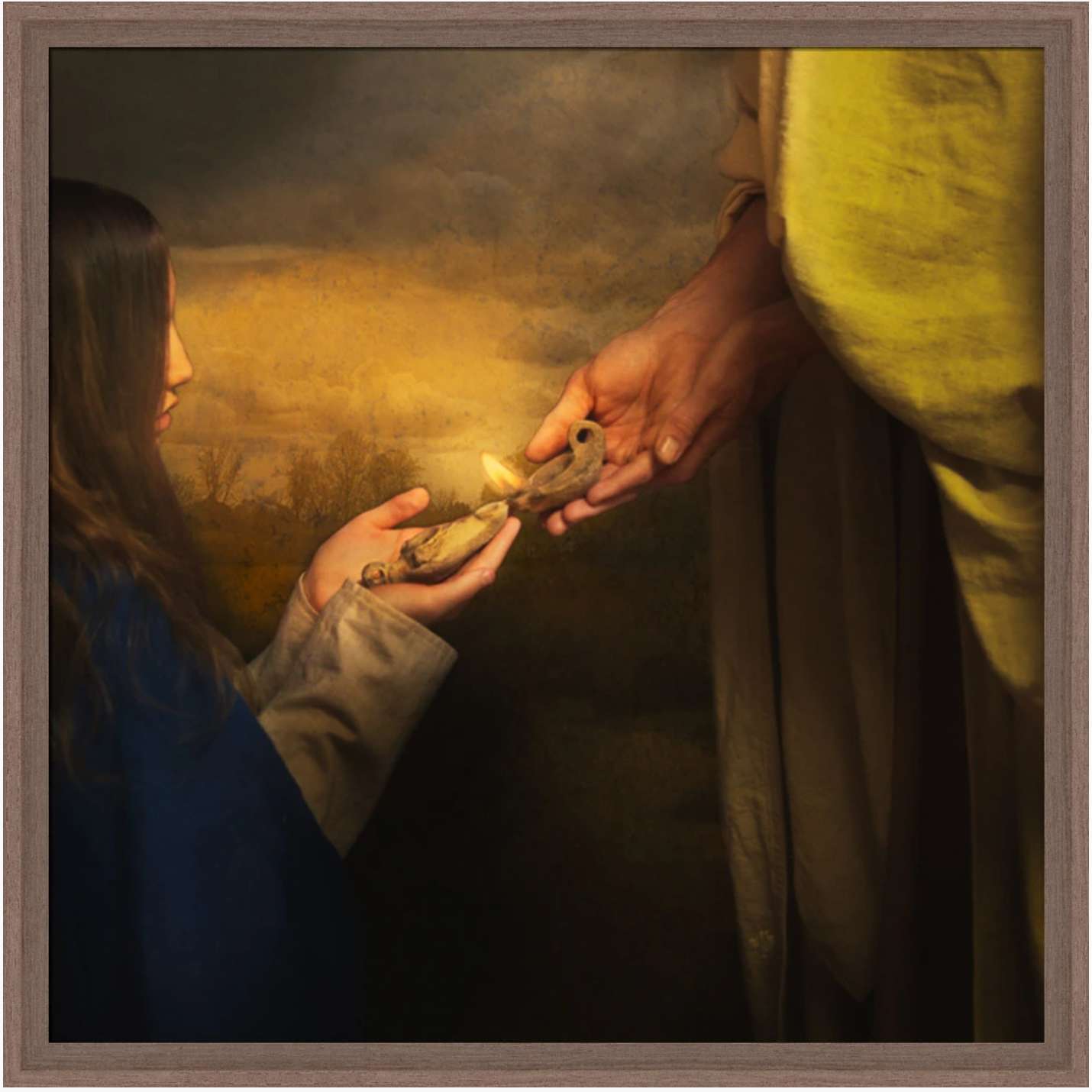 A Gift of Light (21x21 Framed Art)