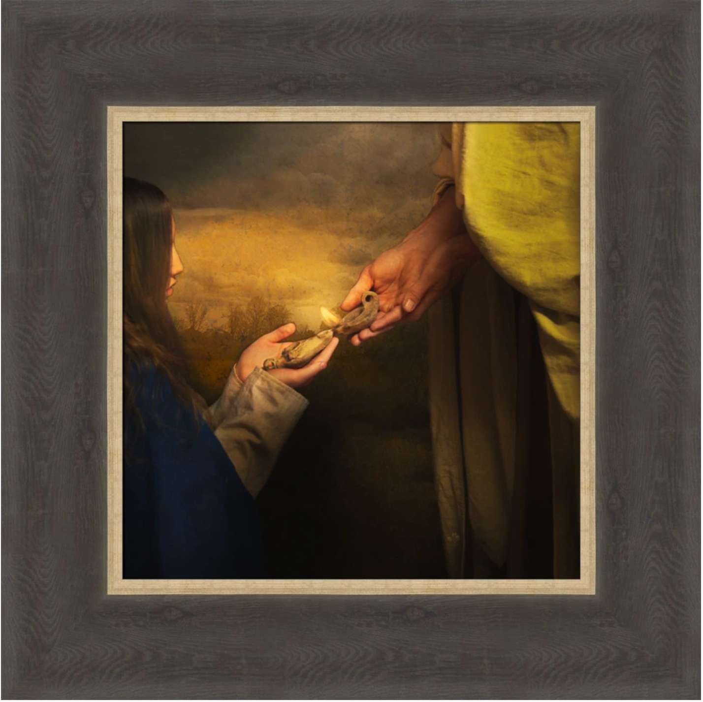 A Gift of Light (13x13 Framed Art)