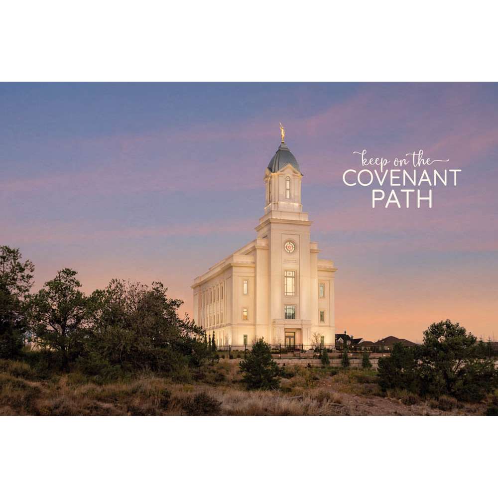 Cedar City Temple Repositionable Poster