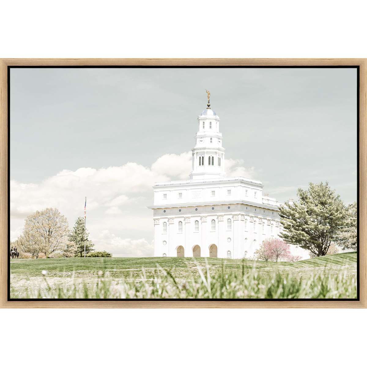 Sweet is the Work, Nauvoo Temple (31.5x21.5 Framed Canvas), , large image number 0