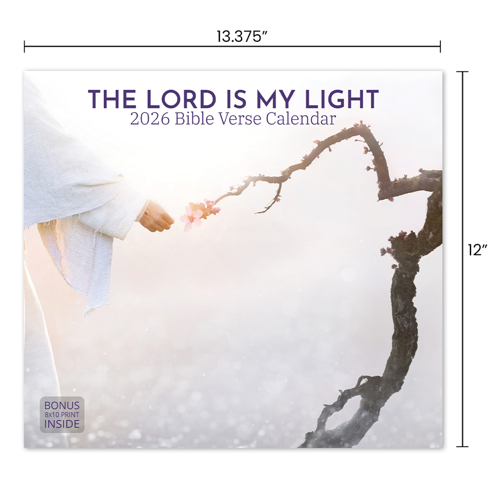 2026 The Lord Is My Light Bible Verse Calendar, , large