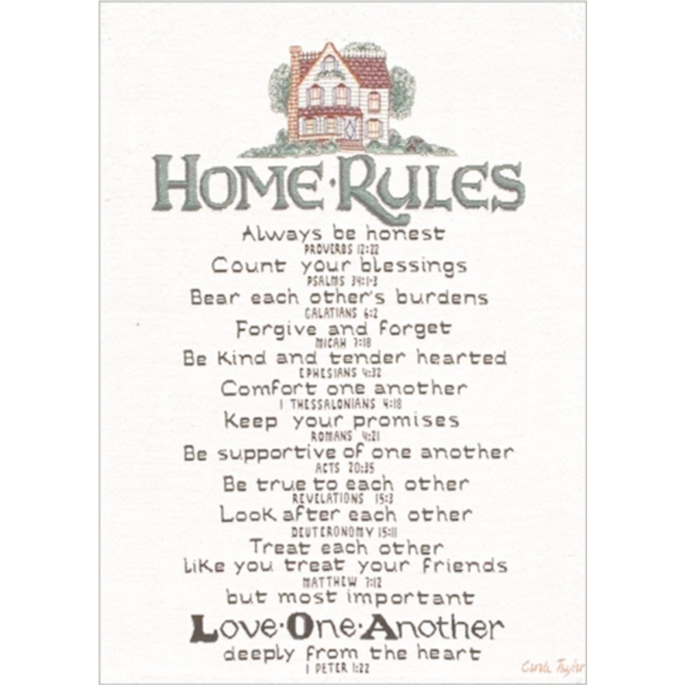 Home Rules Print