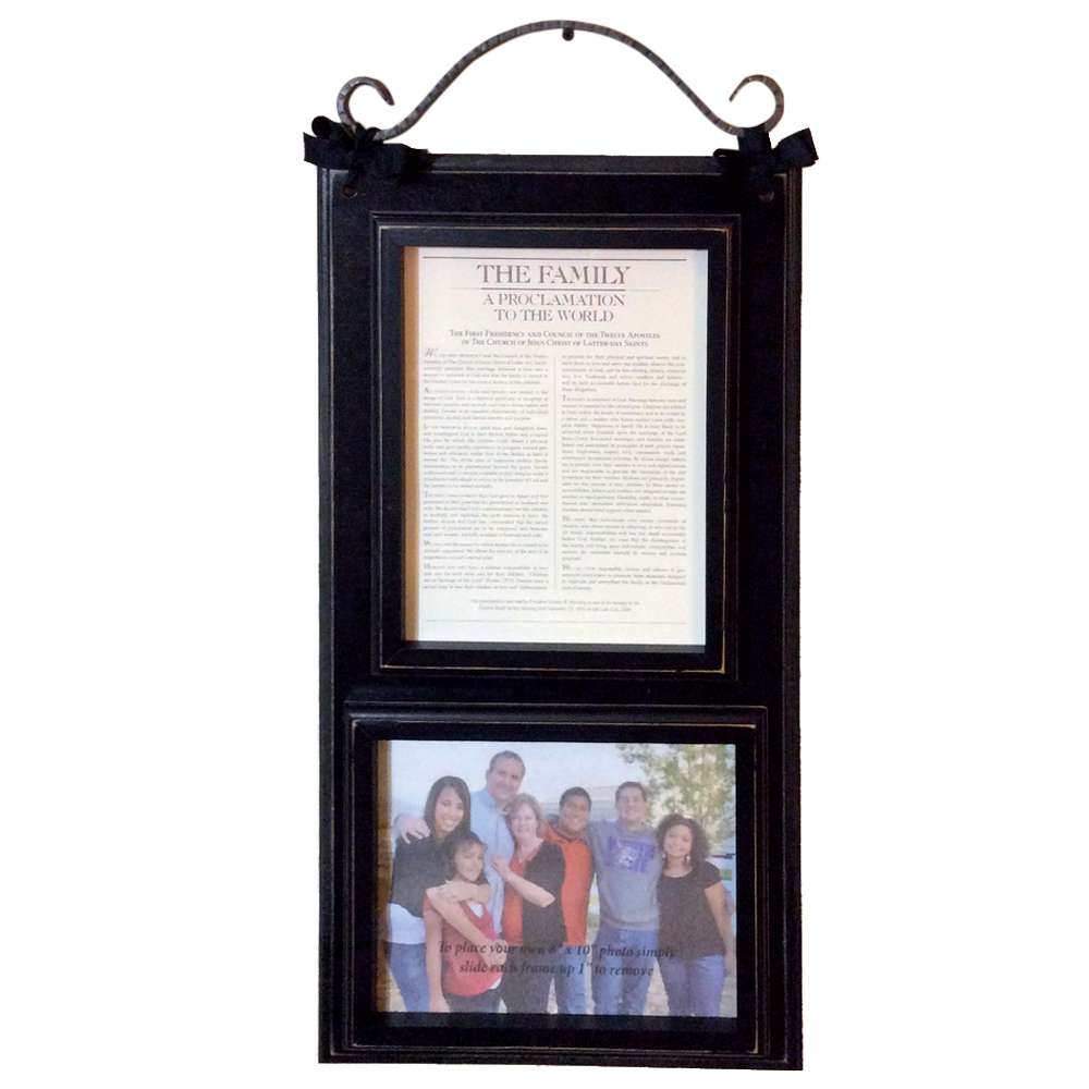 Family Proclamation with Family Photo (13x29 Framed), , large image number 0