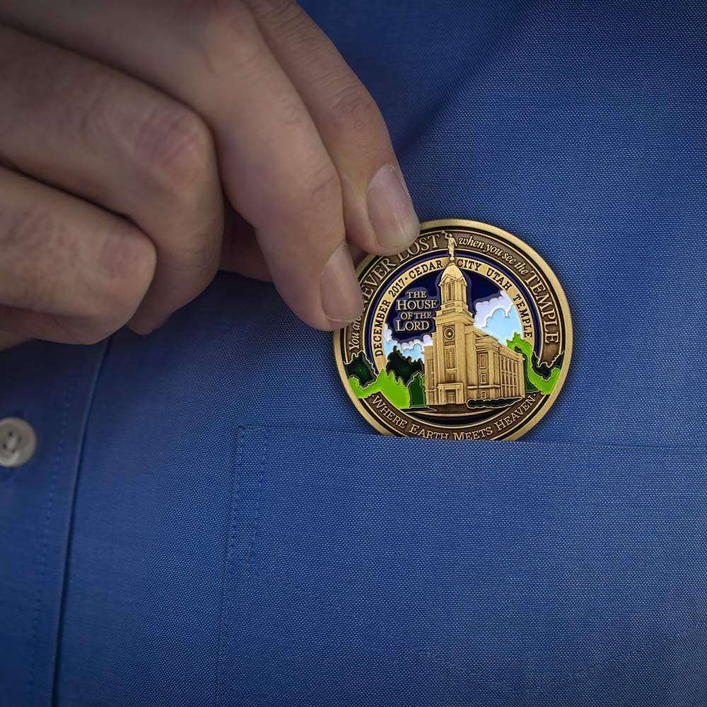 Cedar City Utah Temple Medallion Coin, , large image number 4