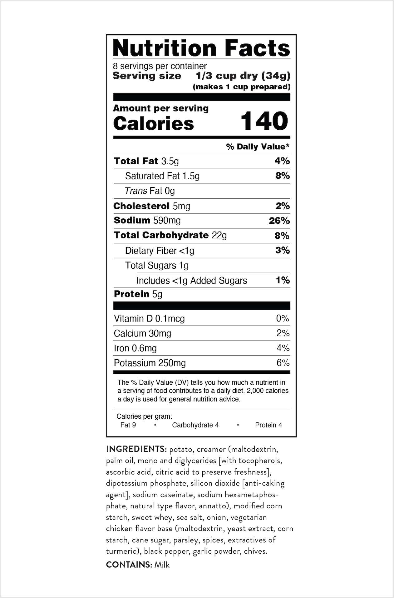 Simple Kitchen Creamy Potato Soup Mix Single Pouch, , large