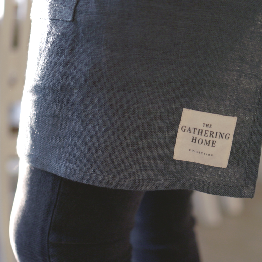 Linen Gather Apron, , large image number 2