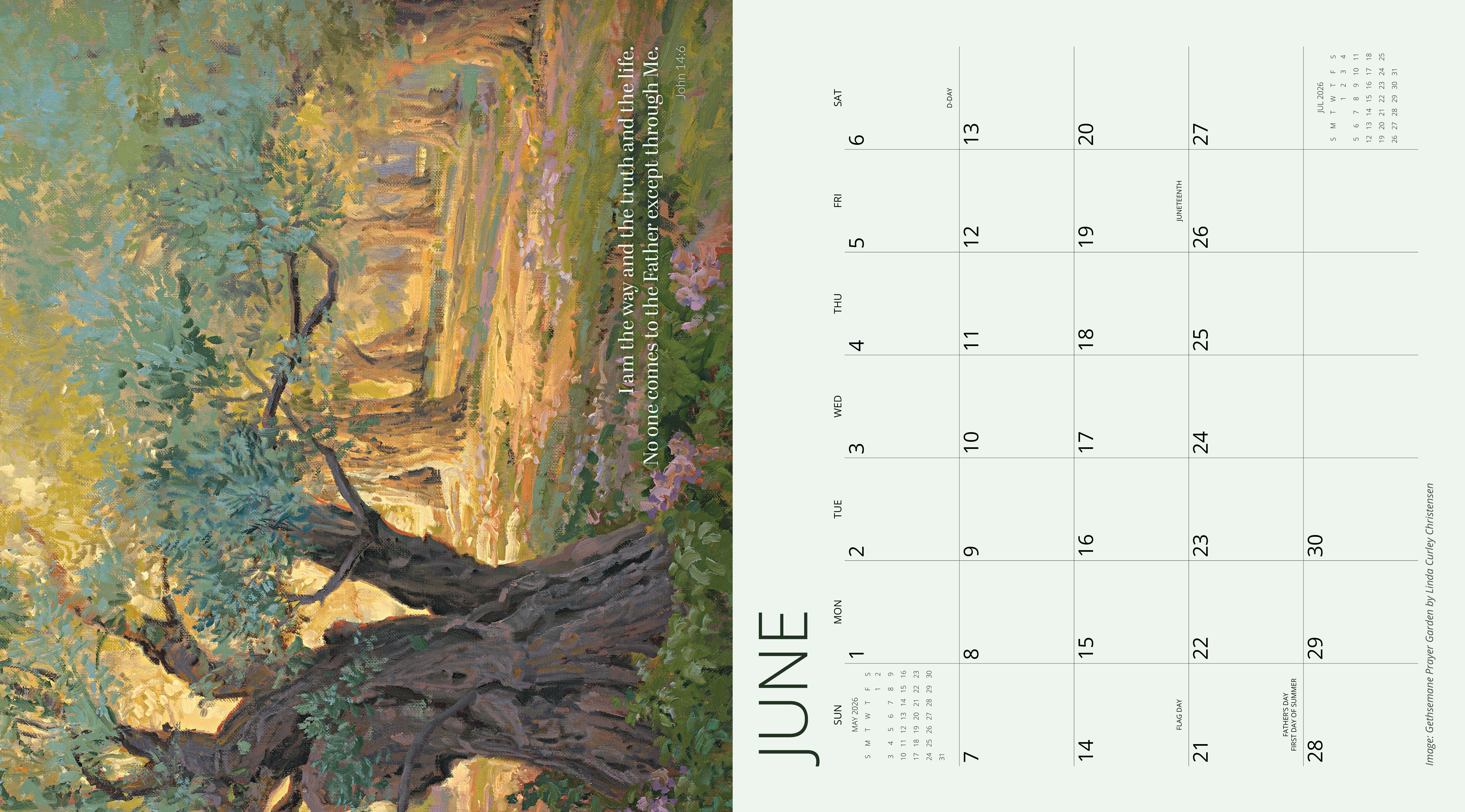 2026 The Lord Is My Light Bible Verse Calendar, , large image number 2