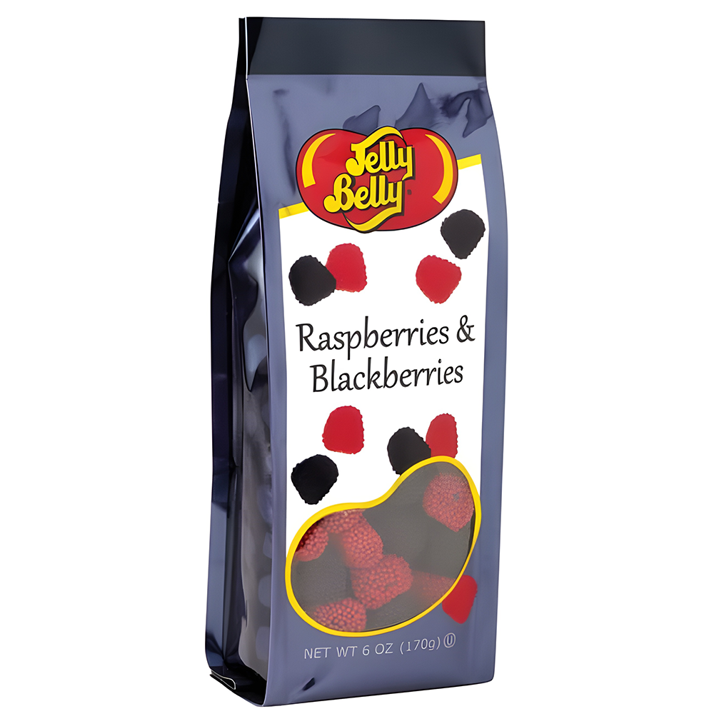 Jelly Belly Raspberries & Blackberries 6 Oz Bag, , large image number 0