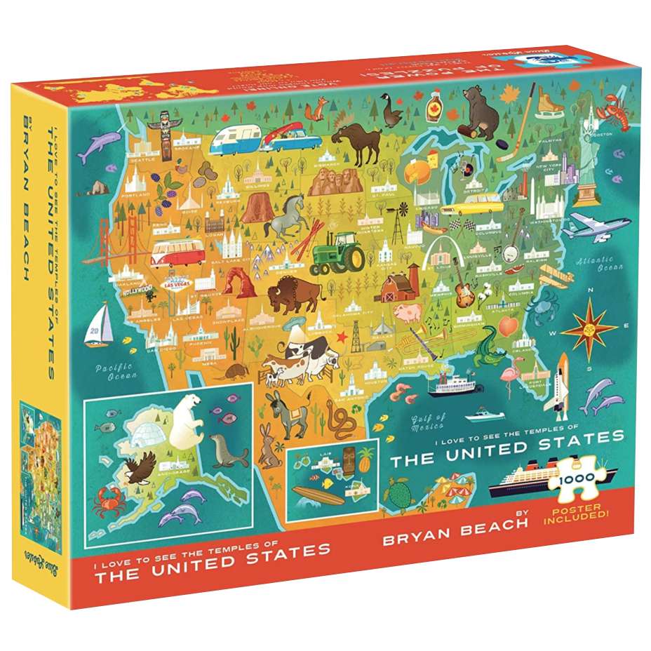 Temples of the United States 1000 Piece Puzzle