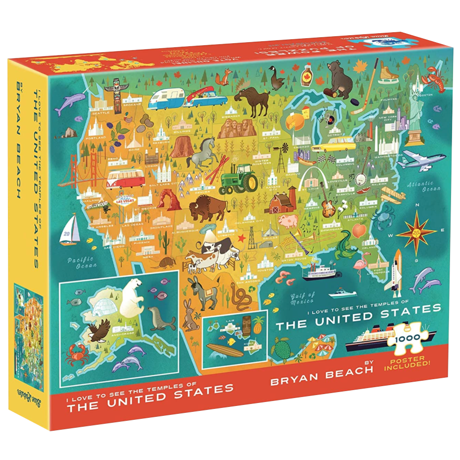 Temples of the United States 1000 Piece Puzzle