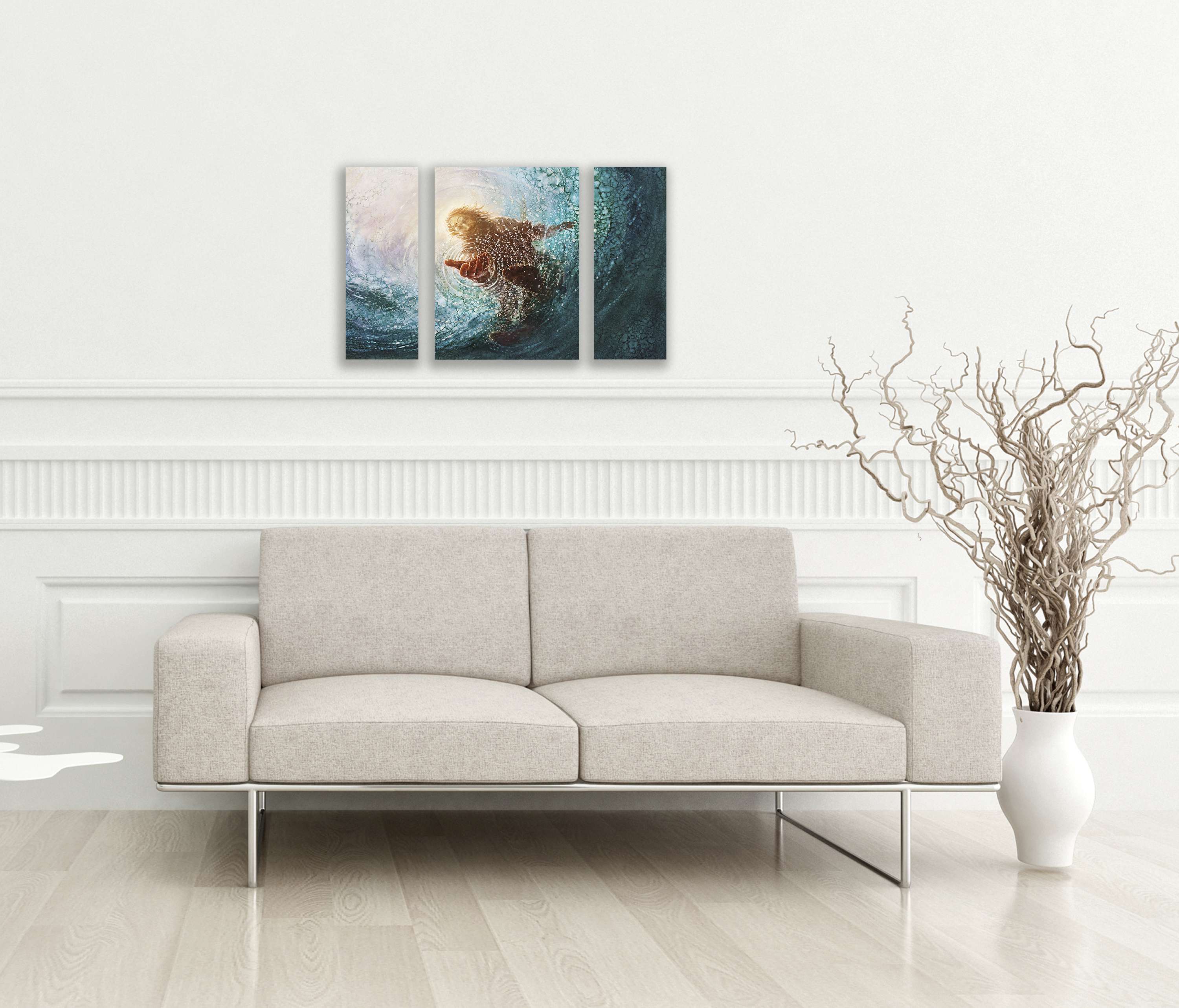 The Hand of God (24x36 Triptych, size of combined pieces), , large image number 2