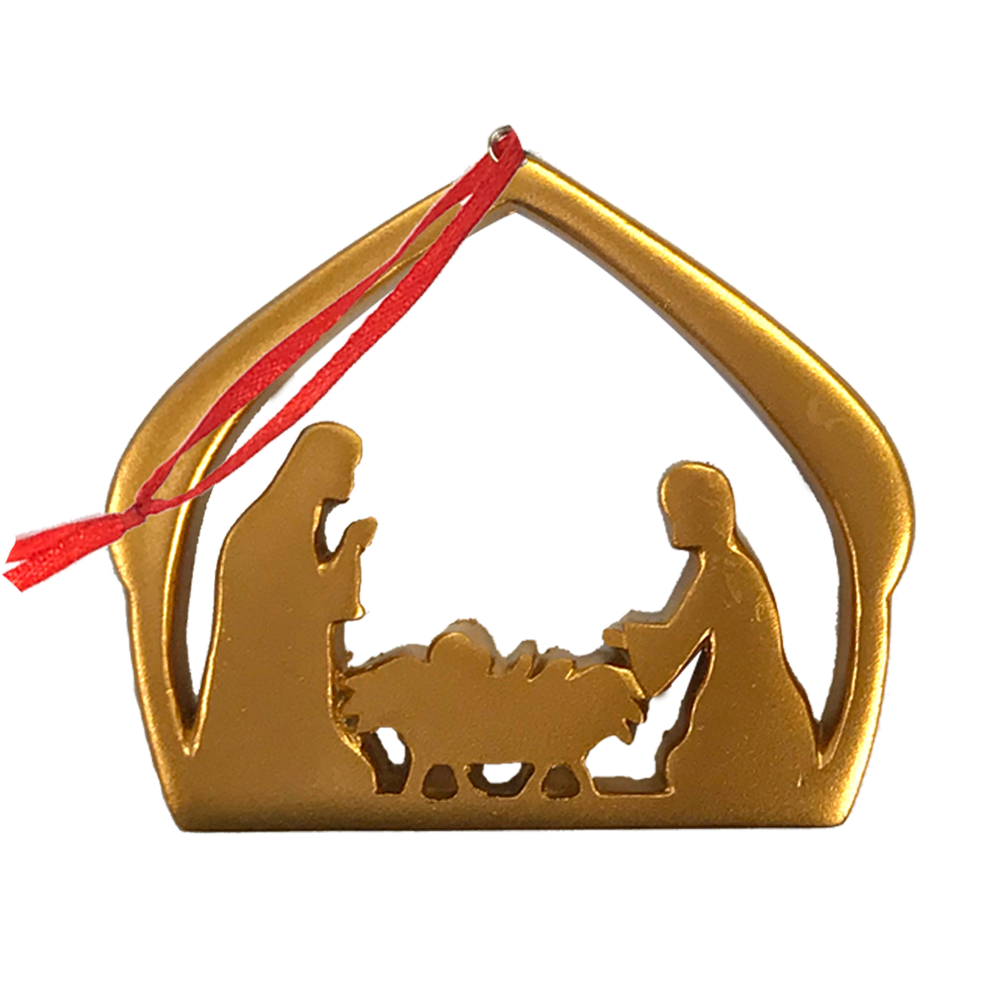 Holy Family Gold Ornament, , large image number 2