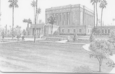 Mesa Arizona Temple Black & White Recommend Holder, , large image number 2