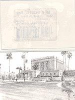 Mesa Arizona Temple Black & White Recommend Holder, , large