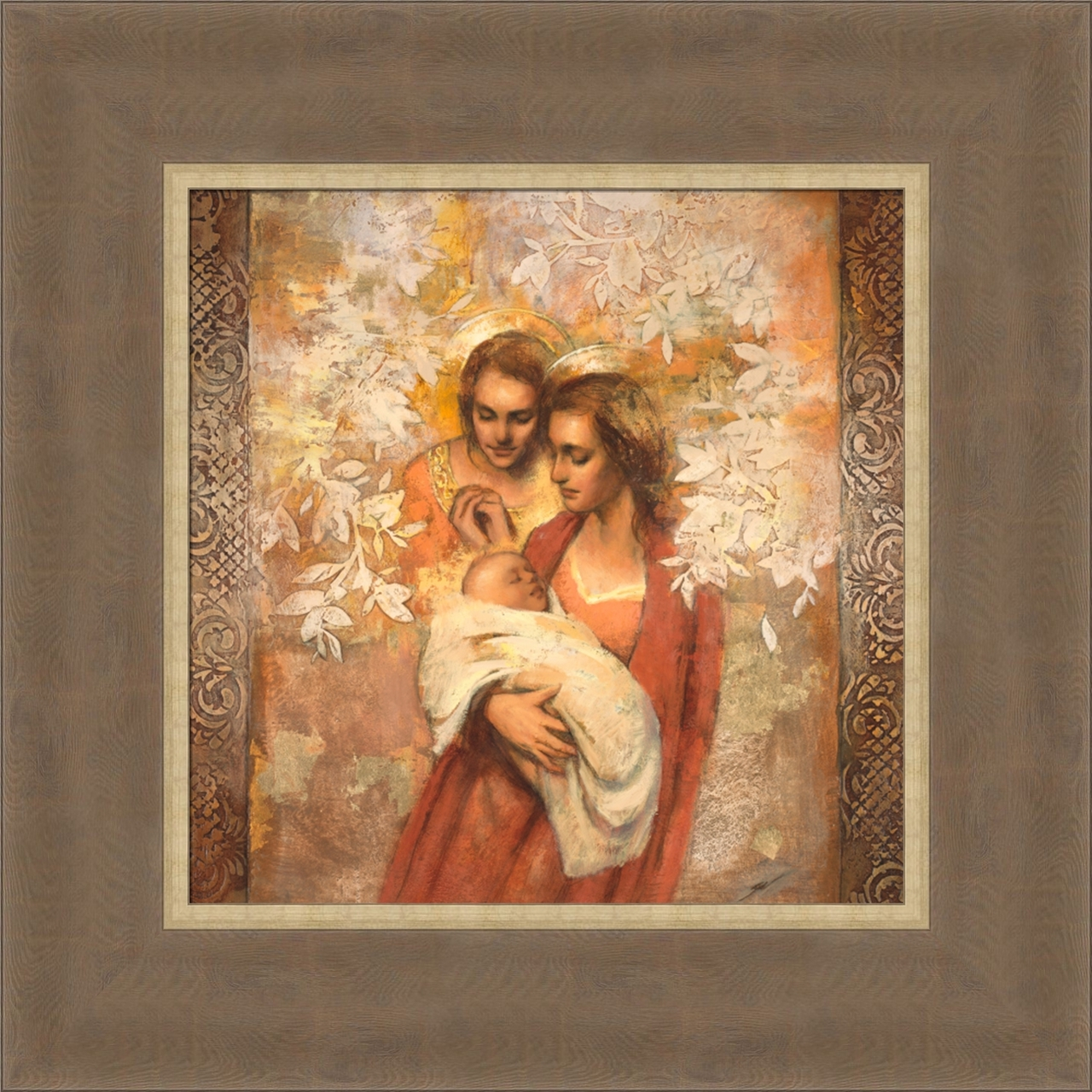Angels Round About Thee (13x13 Framed Art)