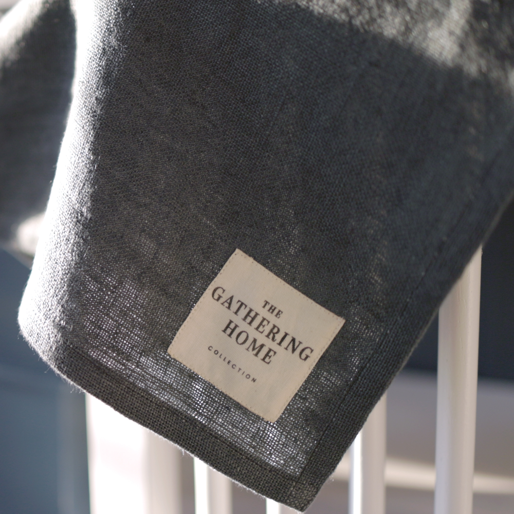 Linen Gather Apron, , large image number 1
